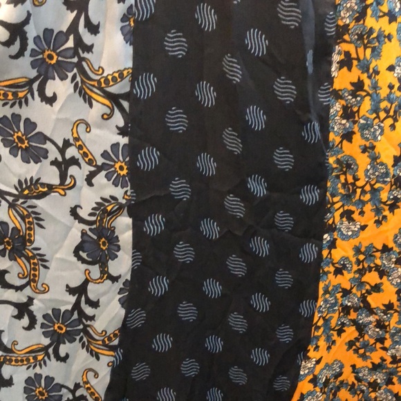 Topshop Mix Print Godet Midi Slip Dress - Picture 2 of 5